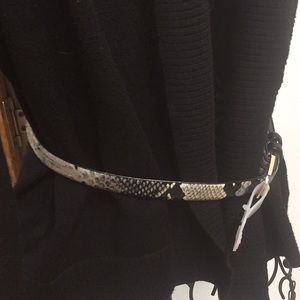 Faux Snakeskin Belt